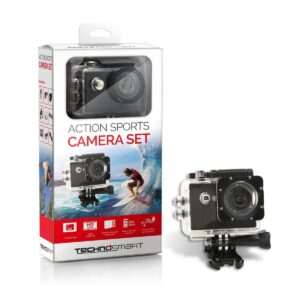 Action Sports Camera | HD ready video | waterdicht | Vervangbare 900 mAh Li-Ion batterij | Micro SD card houder